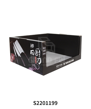 Cardboard PDQ Trays with Custom Printing for Kitchen Knife