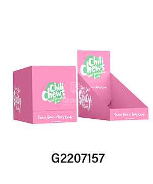 Custom Candy Shelf Ready Packaging Tear Away Display Boxes