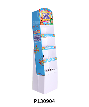 Custom Cardboard Floor Shipper Displays with Tier for Candies