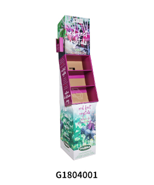 Custom Corrugated Floor Display Shipper for Health Products