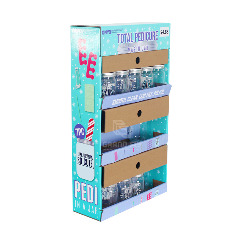 Custom Wal-mart Cardboard Sidekick Display with 3 Tier