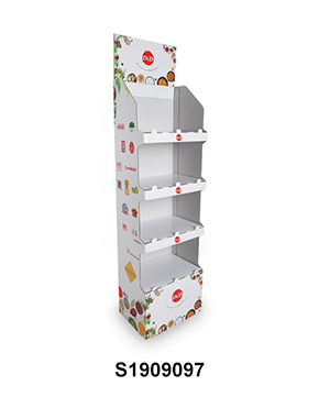 Easy Assembly Cardboard Free Standing Display Unit
