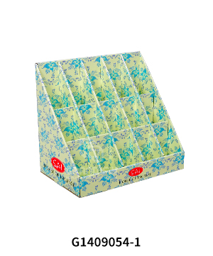 Incense Cardboard Counter Display Box with 15 Pockets