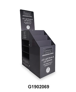 Modular Combined Cardboard Floor Display Stand & Bins