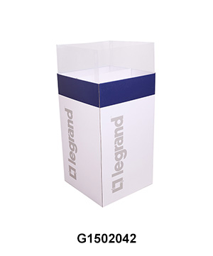 POP Corrugated Dump Bins with PVC Sleeve for Led Light